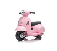 TURBO CHALLENGE - Vespa GTS - Porteur Elèctrique - 119168 - Scooter - Rose Pale - Prêt à Rouler - 25Kg Max - Plastique - Batteries Rechargeables - À partir de 18 Mois