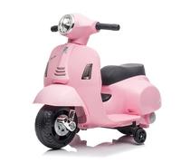 TURBO CHALLENGE - Vespa GTS - Porteur Elèctrique - 119168 - Scooter - Rose Pale - Prêt à Rouler - 25Kg Max - Plastique - Batteries Rechargeables - À partir de 18 Mois