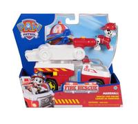Paw Patrol - Pat Patrouille - Véhicule Figurine Marcus Fire Rescue Mission Pompiers - Voiture Figurine À Collectionner - 2 Projectiles - Pat Patrouille Jouet - Voiture Enfant - Jouet Enfant 3 Ans Et +