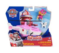 Paw Patrol - Pat Patrouille - Véhicule Figurine Stella Fire Rescue Mission Pompiers - Voiture Figurine À Collectionner - Panier Chaton - Pat Patrouille Jouet - Voiture Enfant - Jouet Enfant 3 Ans Et +