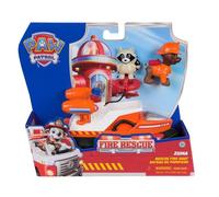 Paw Patrol - Pat Patrouille - Véhicule Figurine Zuma Fire Rescue Mission Pompiers - Voiture Figurine À Collectionner - Bouée Sauvetage - Pat Patrouille Jouet - Voiture Enfant - Jouet Enfant 3 Ans Et +