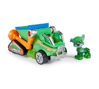 Paw Patrol - Pat Patrouille - Véhicule + Figurine Rocky du Film - Voiture Figurine À Collectionner - Sons Lumières - Pat Patrouille Jouet - Voiture pour Enfant 3 Ans et +