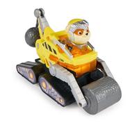 Paw Patrol - Pat Patrouille - Véhicule + Figurine Ruben du Film - Voiture Figurine À Collectionner - Sons Lumières - Pat Patrouille Jouet - Voiture pour Enfant 3 Ans et +