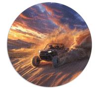 Véhicule Hors Route de Montagne 1000 Pièces Animation Puzzle Circulaire Jeu Éduchatif Défi Jeu Cadeau Unique Adultes Et Enfants Dès 14 Ans 1000pcs (67.5x67.5cm)
