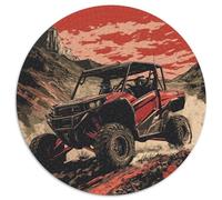 Véhicule Hors Route de Montagne 1000 Pièces Puzzle Circulaire pour Adultes Et Enfants, Off-Road Vehicle, Jeu Éduchatif, Challenge Toy, Décoration, Cadeau, Difficile, 1000pcs (67.5x67.5cm)