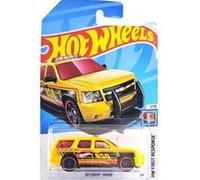 Vehicule hot wheels : 07 chevy tahoe - collection first response - set voiture miniature lets race jaune 1:64 - enfant Jaune