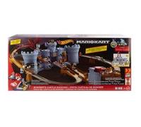 Hot Wheels Mario Kart Château de Bowser Coffret Piste avec Kamek en métal moulé à l’échelle 1/64, Jeu interactif, Rangement pour Plus de 30 véhicules, JHD24