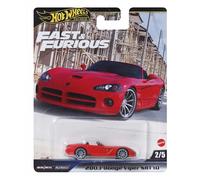 Voiture - Hot Wheels - Fast & Furious - Métal premium - Échelle 1/64 - Multicolore