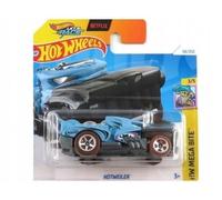 Vehicule hotweiler 1:64 Mega Bite - pour Hot Wheels Collection, Attaque Extreme - Nouveaute - Set Petite Voiture et Carte Tigre