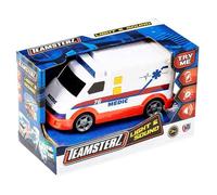 Véhicule - HTI - Teamsterz Small Light & Sound - Ambulance légère - Sons de sirène - Feux clignotants