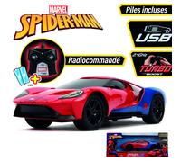 Jada Voiture radiocommandée Ford GT 1/16 Marvel Spiderman dès 6 ans