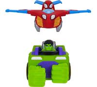 Véhicule Marvel Spidey et Hulk Ride and Fly 2 en 1 - Disney Jr
