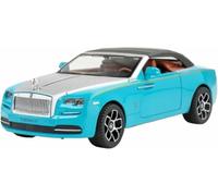 Véhicule métal moulé sous Pression pour Rolls Royce Dawn modèle réduit Voiture Alliage l'épour Chelle 1:24 Simulation Dynamique Jouet Collection Objet d'exposition Cadeau(Bleu)