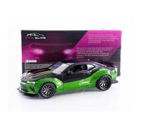 Véhicule miniature 1/24 - Chevrolet Camaro SS 2016 - Vert/Noir - Jada Toys - Maquette de collection