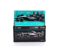Véhicule miniature - BBURAGO - Mercedes-AMG W15 - 1/43 - Season Car 2024 (L. Hamilton) - Gris/Noir/Vert