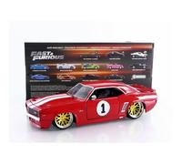 1969 Chevrolet Camaro Nº1 Fast & Furious 4 (2009) Rouge/Blanc 1:24 Jada Toys 361