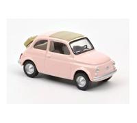 VEHICULE MINIATURE DE COLLECTION - FIAT 500 F (1965) - 1/43 - Rose pastel - NOREV