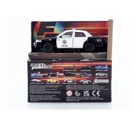 Véhicule miniature de collection - Ford Crown Victoria 1995 Fast and Furious - Échelle 1/32 - Noir/Blanc - Jada Toys