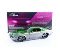 Véhicule miniature de collection - Ford Mustang Boss 429 (1970) - Échelle 1/24 - Vert - Jada Toys