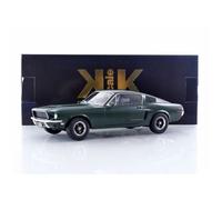 KK-Scale Modèle réduit Ford Mustang GT Fastback 1968 Bullitt Édition film Flat Green Échelle 1/18