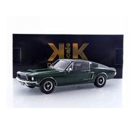 KK-Scale Modèle de voiture Mustang GT Fastback 1968 Vert foncé style 'Bullitt' échelle 1/18