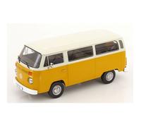 Véhicule miniature de collection - KK SCALE MODELS - Volkswagen Combi T2B Bus (1972) - Jaune/Blanc - Échelle 1/18 - Réf. 181361Y