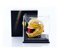 Véhicule miniature de collection - LOOKSMART - LSHEL016 - Échelle 1/5 - Casque Lewis Hamilton Monaco GP 2025 - Jaune/Rouge