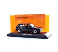 Minichamps Modèle de voiture Volkswagen Golf GTI 4 portes 1985 Noir métallisé Échelle 1/43
