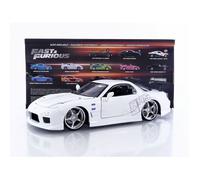 Véhicule miniature de collection - MAZDA RX-7 1992 - Échelle 1/24 - Blanc - Jada Toys