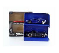 Véhicule miniature de collection - McLaren MP4 12C & Dodge Viper (Twin Pack) - Échelle 1/32 - Pack 2 pièces - Bleu/Noir