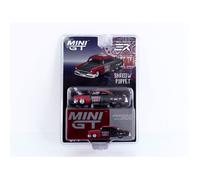 Véhicule miniature de collection - MINI GT - Lincoln Capri Hot Rod Shadow Puppet (1954) - 1/64 - Bleu/Blanc - MGT00874-BL