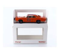 Véhicule miniature de collection - NOREV - DODGE CHARGER GENERAL LEE - 1969 - Échelle 1/43 - Orange