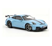 Véhicule miniature de collection - NOREV - Porsche 911 GT3 Pack Weissach - 2025 - Échelle 1/18 - Blue Gulf