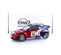Véhicule miniature de collection - OTTO MOBILE - Ford Puma Super 1600 Rallye Monte-Carlo 2002 (OT456) - Échelle 1/18 - Rouge/Bleu