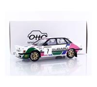 Véhicule miniature de collection - OTTO MOBILE - Subaru Legacy RS Gr A Rallye Sweden 1992 - Échelle 1/18 - Blanc - OT1158