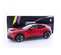 Véhicule miniature de collection - POLISTIL - Ferrari Purosangue 2022 - Échelle 1/18 - Rosso Magma - Réf. 18FE02021-WB