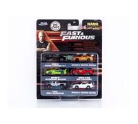 Jada Toys 1/87 - Porsche 6 Cars Set Fast And Furious - Nano Hollywood Rides 36679-Jada Toys