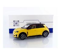 Véhicule miniature de collection - SOLIDO - Renault 5 E-Tech 2024 - Échelle 1/18 - Jaune (Yellow Pop) - Dès 14 ans