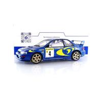 Véhicule miniature de collection - SOLIDO - Subaru Impreza 22B - Winner Rallye Monte Carlo 1997 - 1/18 - Bleu/Jaune