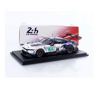 Véhicule miniature de collection - SPARK - Ford Mustang GT3 - Échelle 1/43 - 24H Le Mans 2025 - Blanc/Bleu