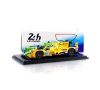Véhicule miniature de collection - SPARK - ORECA 07 GIBSON - Échelle 1/43 - Vert/Jaune - 2nd LMP2 24H Le Mans 2024