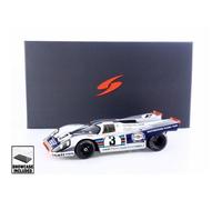Véhicule miniature de collection - SPARK - Porsche 917 K - Winner Sebring 1971 - Échelle 1/18 - Silver/Blue
