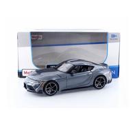 Véhicule miniature - MAISTO - TOYOTA SUPRA GR 2022 - Échelle 1/24 - Gris - Miniature de collection