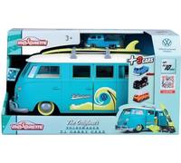 Véhicule miniature - MAJORETTE - Volkswagen T1 35cm - Pack avec 3 véhicules 1/64eme - Bleu