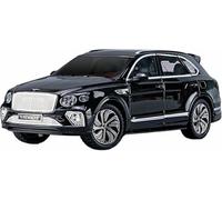Véhicule Miniature métal moulé sous Pression l'épour Chelle 1:24 réplique pour Bentley Bentayga SUV Luxe Voiture Alliage modèle réduit 6 Portes ouvrantes Statique(Noir)