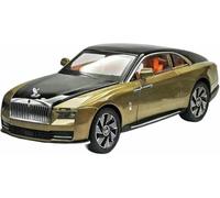 Véhicule Miniature métal moulé sous Pression l'épour Chelle 1:24 réplique pour Rolls-Royce Spectre Dawn Alliage avec Effets sonores Lumineux rétrofriction(Dark Gold)