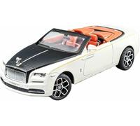 Véhicule Miniature métal moulé sous Pression l'épour Chelle 1:24 réplique pour Rolls-Royce Spectre Dawn Alliage avec Effets sonores Lumineux rétrofriction(White Convertible)