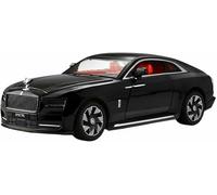 Véhicule Miniature métal moulé sous Pression l'épour Chelle 1:24 réplique pour Rolls-Royce Spectre Dawn Alliage avec Effets sonores Lumineux rétrofriction(Noir)