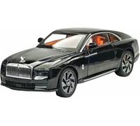 Véhicule Miniature métal moulé sous Pression l'épour Chelle 1:24 réplique pour Rolls-Royce Spectre Dawn Alliage avec Effets sonores Lumineux rétrofriction(Bright Black)