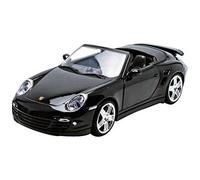 Véhicule Miniature - MOTORMAX - Porsche 911 Turbo Cabriolet - Échelle 1/24 - Couleur Noir - Année 2008